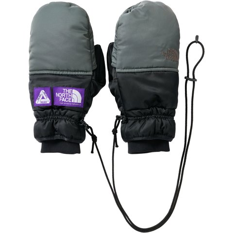 Palace PALACE THE NORTH FACE PURPLE LABEL WINDSTOPPER FIELD DOWN GLOVE ASPHALT GRAY