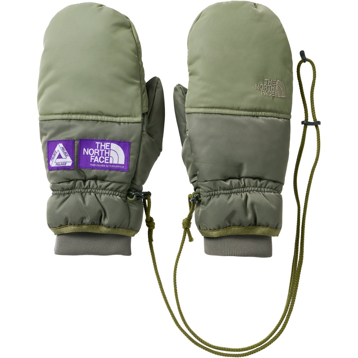 Palace PALACE THE NORTH FACE PURPLE LABEL WINDSTOPPER FIELD DOWN GLOVE SAGE GREEN (Palace The North Face Purple Label 2025)