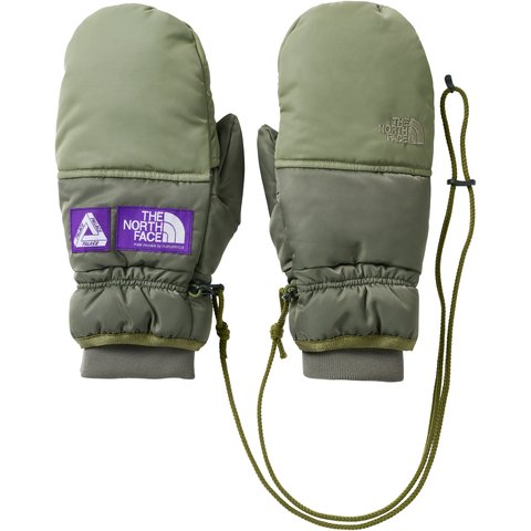 Palace PALACE THE NORTH FACE PURPLE LABEL WINDSTOPPER FIELD DOWN GLOVE SAGE GREEN