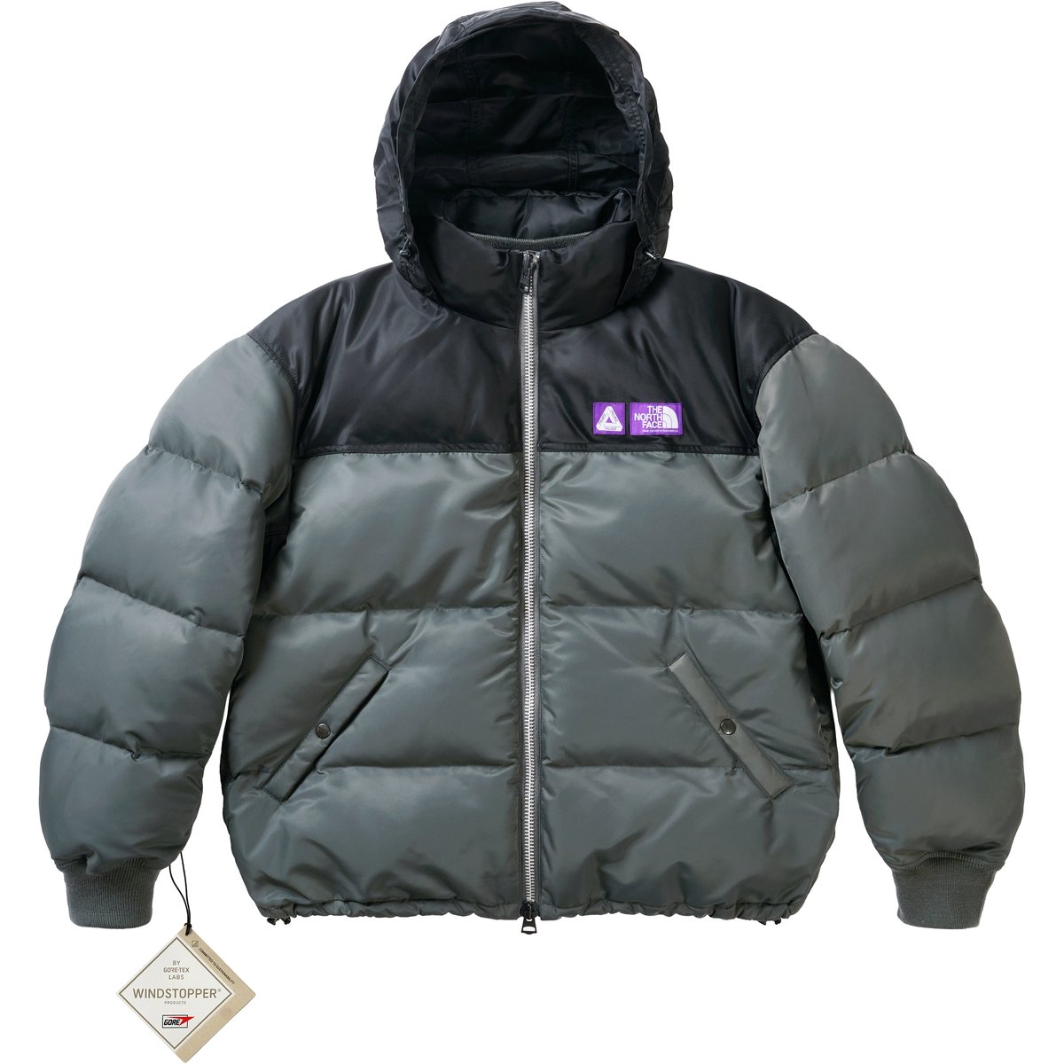 Palace PALACE THE NORTH FACE PURPLE LABEL WINDSTOPPER FIELD DOWN JACKET ASPHALT GRAY (Palace The North Face Purple Label 2025)