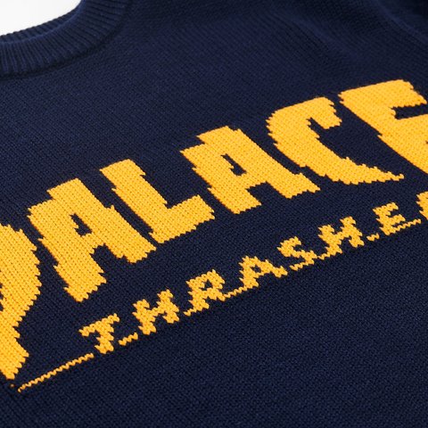 Palace PALACE THRASHER KNIT NAVY - Colorway