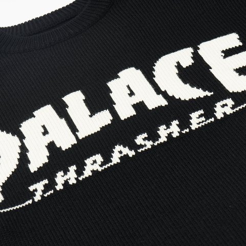 Palace PALACE THRASHER KNIT BLACK - Colorway