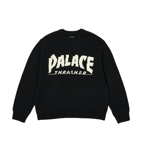PALACE THRASHER KNIT BLACK