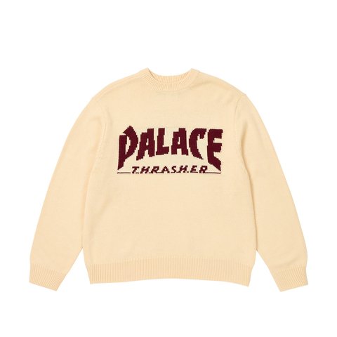 PALACE THRASHER KNIT OFF WHITE