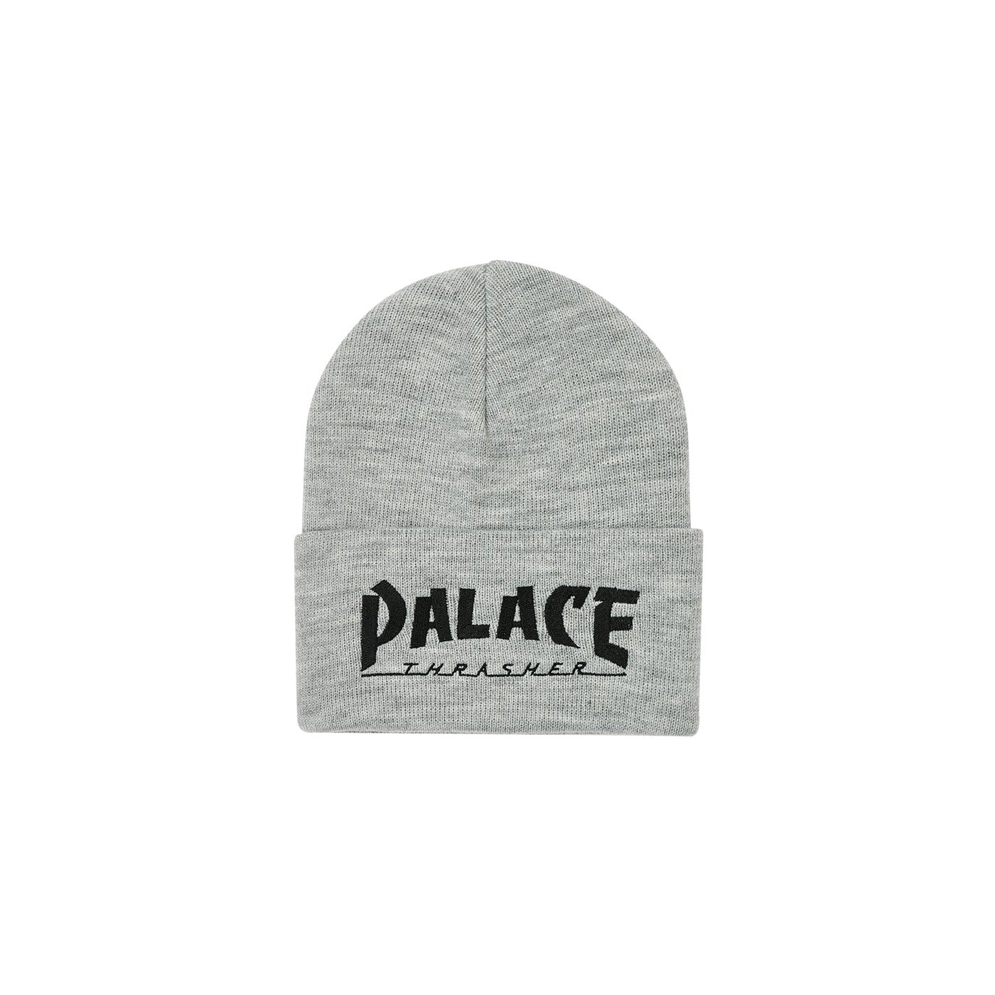 PALACE THRASHER BEANIE GREY MARL