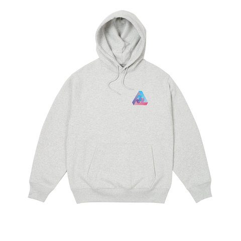 Palace 3P FADE HOOD GREY MARL - Colorway