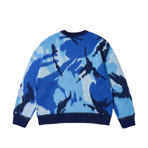 Palace HAIRY CAMO KNIT WATER - Colorway