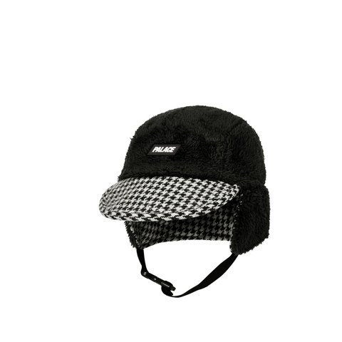 Palace REVERSO EARFLAP 4-PANEL HOUNDSTOOTH WHITE - Colorway
