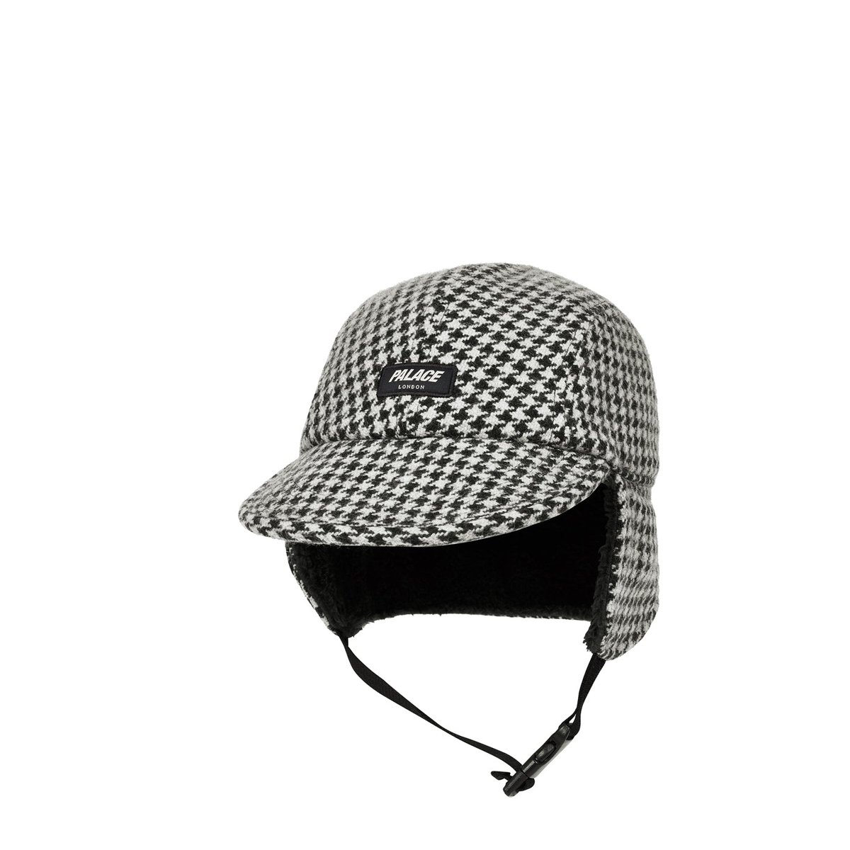 Palace REVERSO EARFLAP 4-PANEL HOUNDSTOOTH WHITE (Ultimo 2023) - $58.00