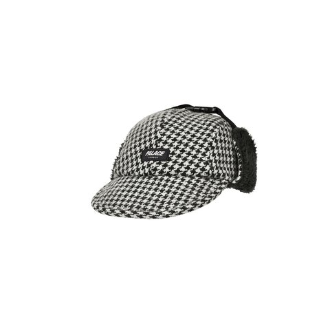 Palace REVERSO EARFLAP 4-PANEL HOUNDSTOOTH WHITE - Colorway