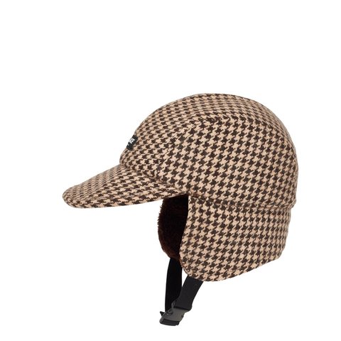 Palace REVERSO EARFLAP 4-PANEL HOUNDSTOOTH BROWN - Colorway