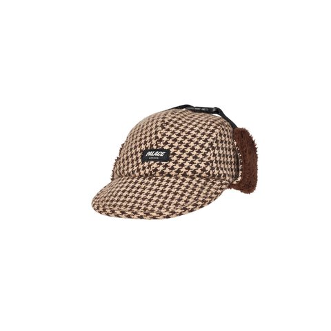 Palace REVERSO EARFLAP 4-PANEL HOUNDSTOOTH BROWN - Colorway