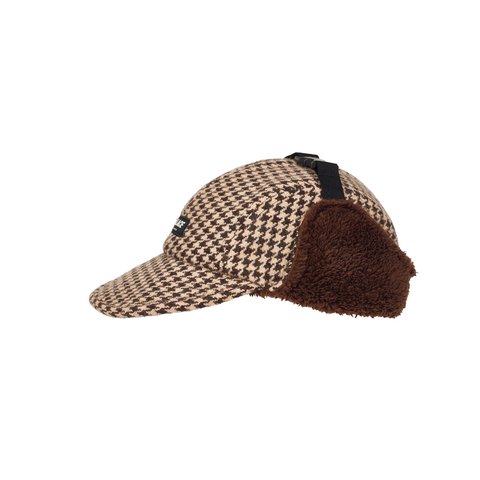 Palace REVERSO EARFLAP 4-PANEL HOUNDSTOOTH BROWN - Colorway