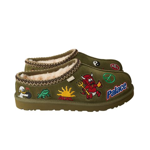 Palace PALACE UGG TASMAN SLIPPER BURNT OLIVE - Colorway