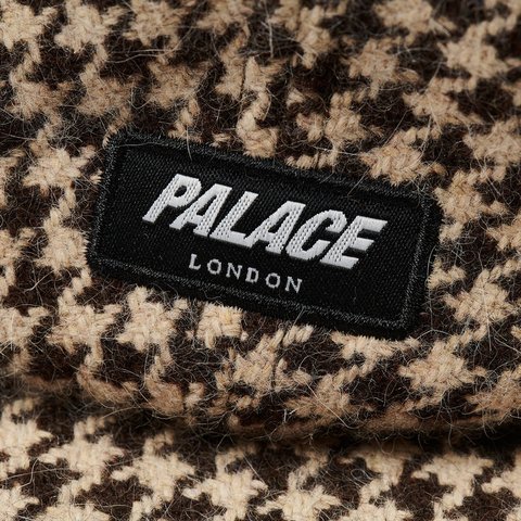 Palace REVERSO EARFLAP 4-PANEL HOUNDSTOOTH BROWN - Colorway