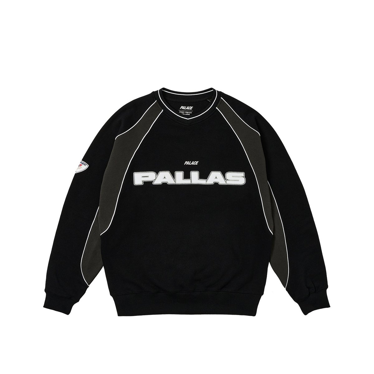 Palace PALLAS PANEL CREW BLACK (Ultimo 2023) - $158.00
