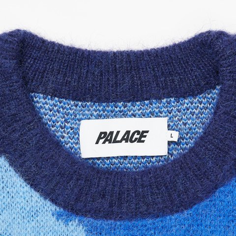 Palace HAIRY CAMO KNIT WATER - Colorway