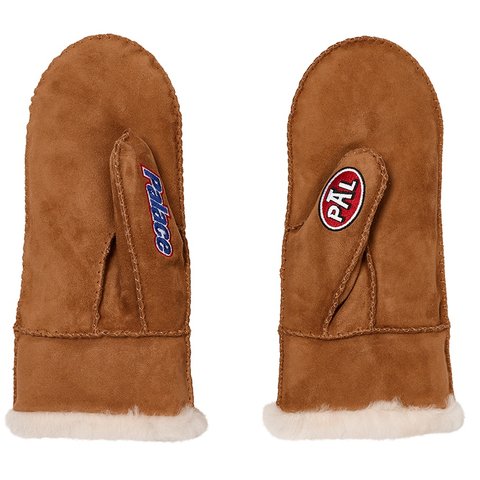 Palace PALACE UGG SHEEPSKIN MITTEN CHESTNUT - Colorway