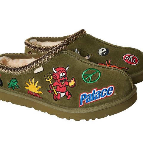 Palace PALACE UGG TASMAN SLIPPER BURNT OLIVE - Colorway