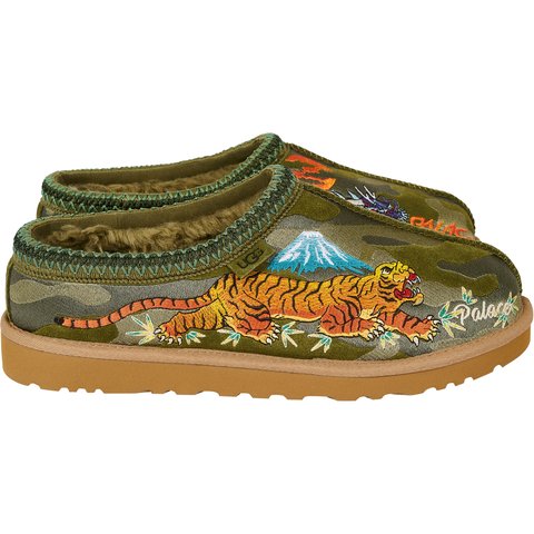 Palace PALACE UGG TASMAN SLIPPER BURNT OLIVE CAMO - Colorway