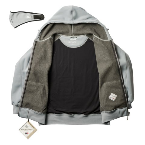 Palace GORE-TEX WINDSTOPPER BONDED JACKET CONCRETE GREY - Colorway