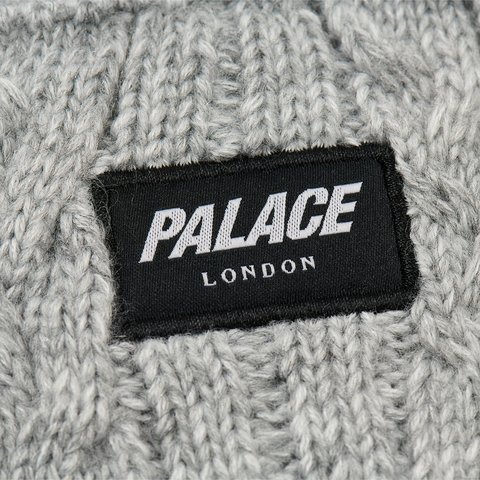 Palace P LINK BEANIE GREY MARL - Colorway