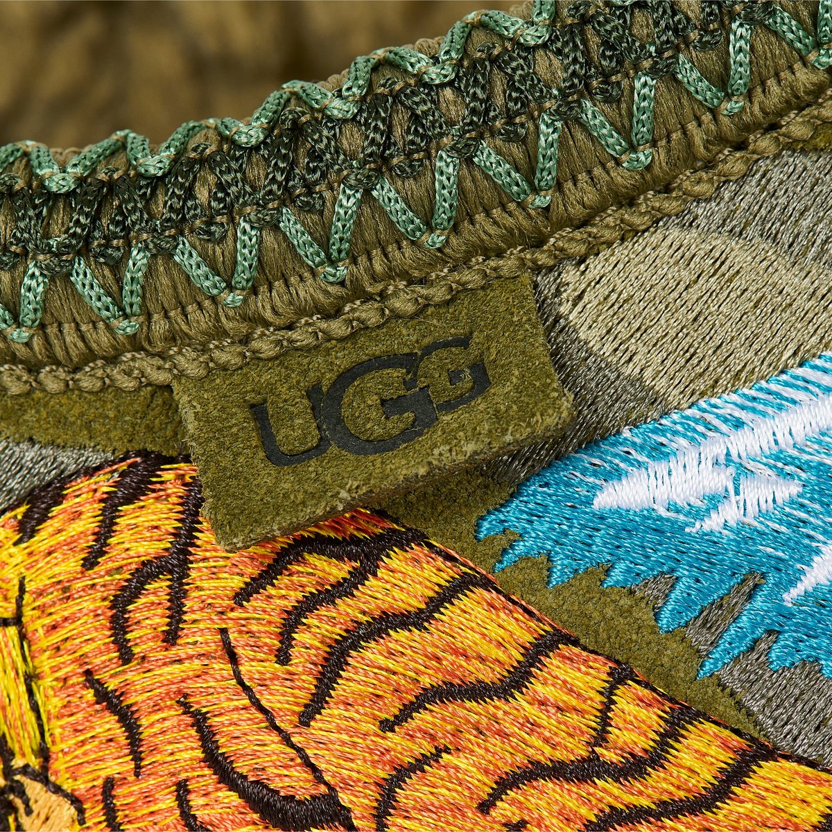 PALACE UGG TASMAN SLIPPER BURNT OLIVE CAMO - Palace