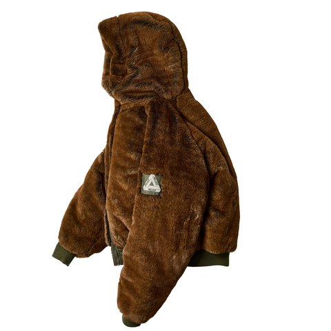 Palace REVERSIBLE YETI PARKA OLIVE - Colorway