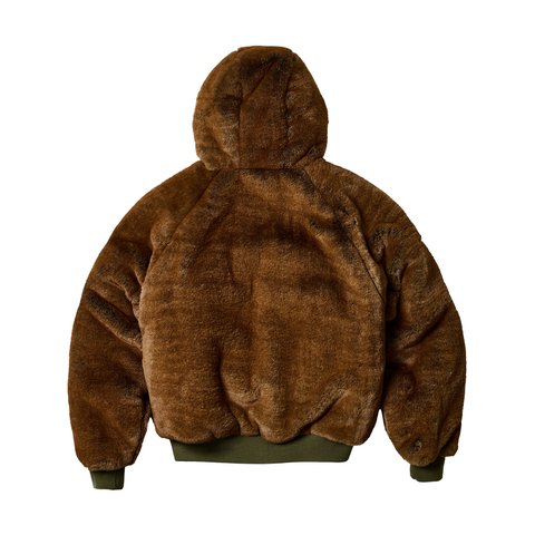 Palace REVERSIBLE YETI PARKA OLIVE - Colorway