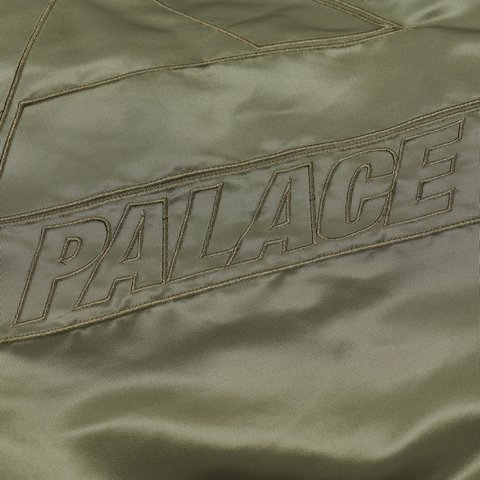 Palace REVERSIBLE YETI PARKA OLIVE - Colorway