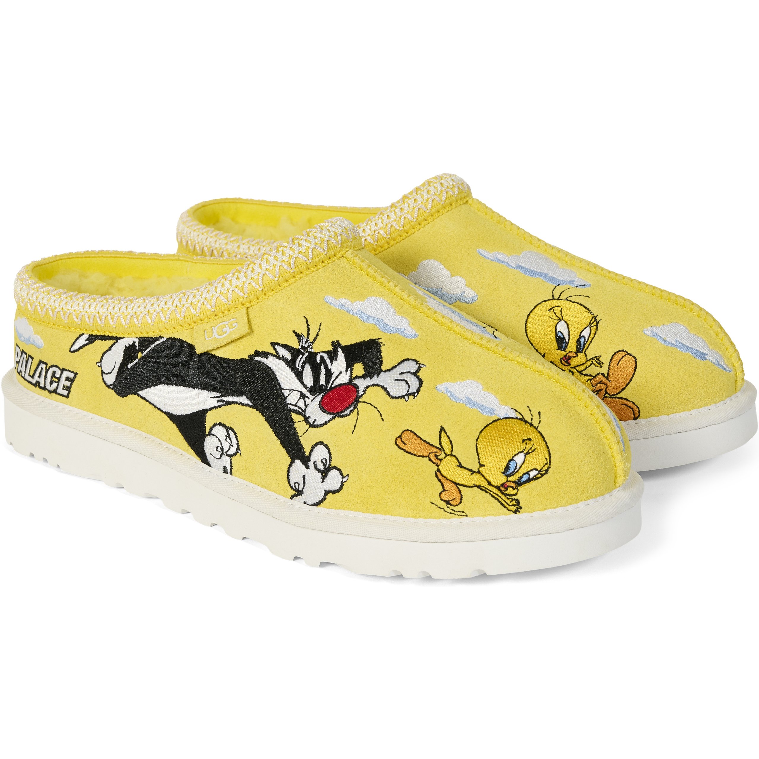 PALACE UGG LOONEY TUNES TASMAN SLIPPER YELLOW