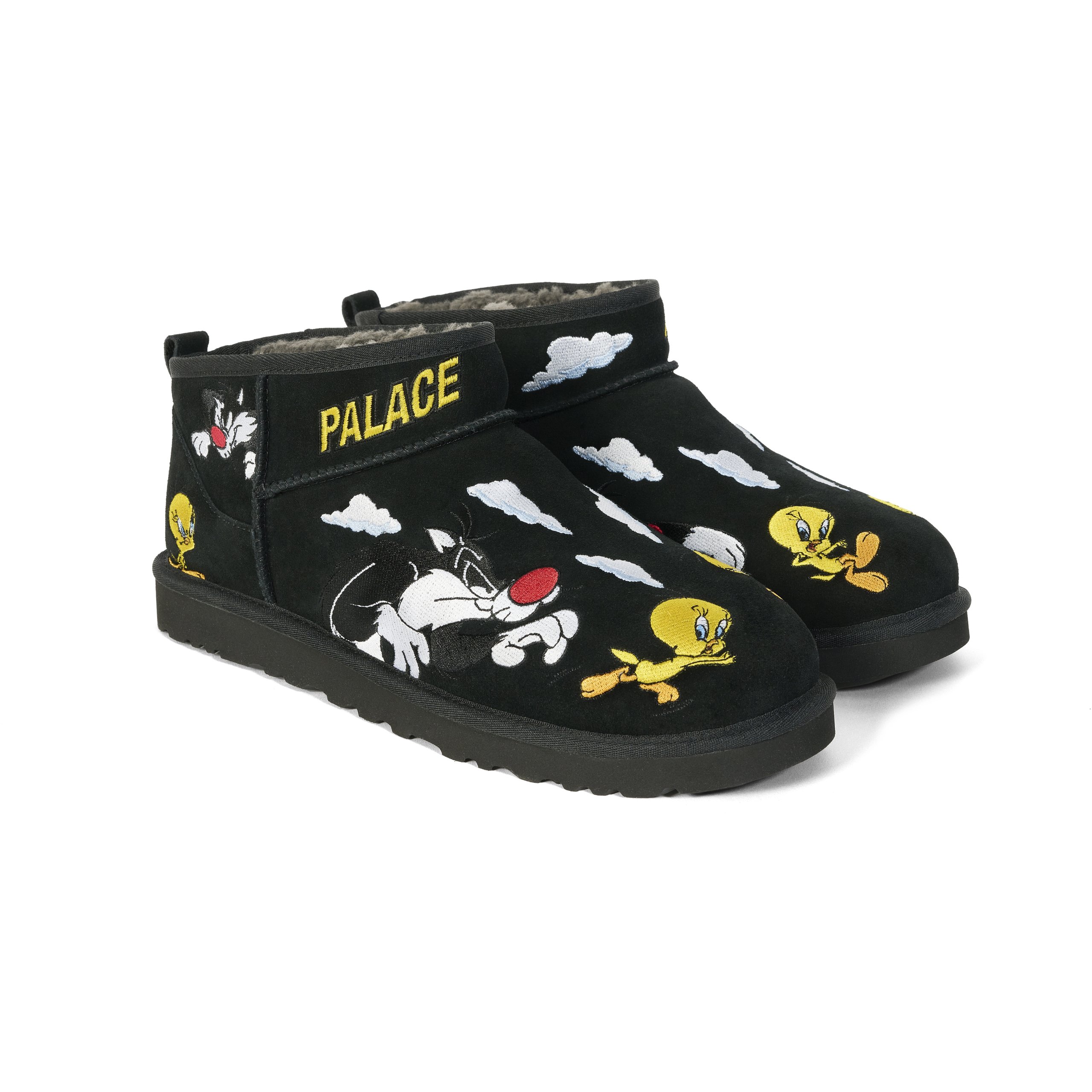 PALACE UGG LOONEY TUNES ULTRA MINI BOOT BLACK