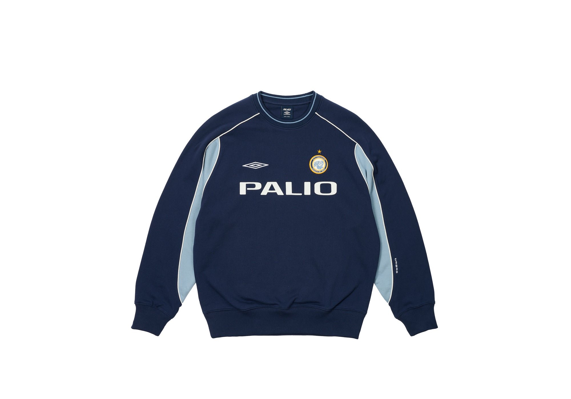 PALACE UMBRO WARM UP CREW BLUE - PalaceCommunity