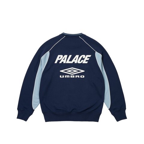 Palace PALACE UMBRO WARM UP CREW BLUE - Colorway