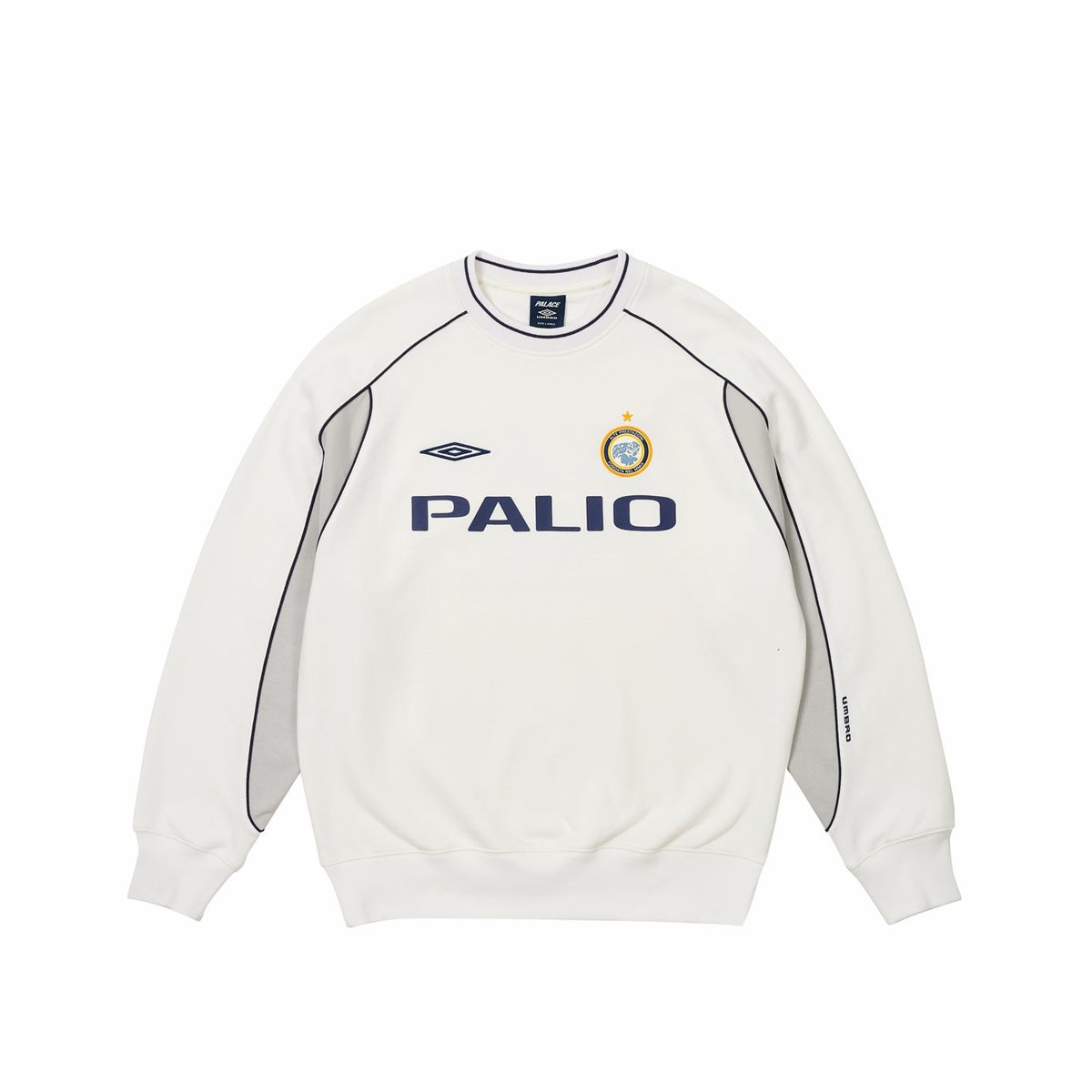 Palace PALACE UMBRO WARM UP CREW WHITE (Palace Umbro 2024) - $158.00