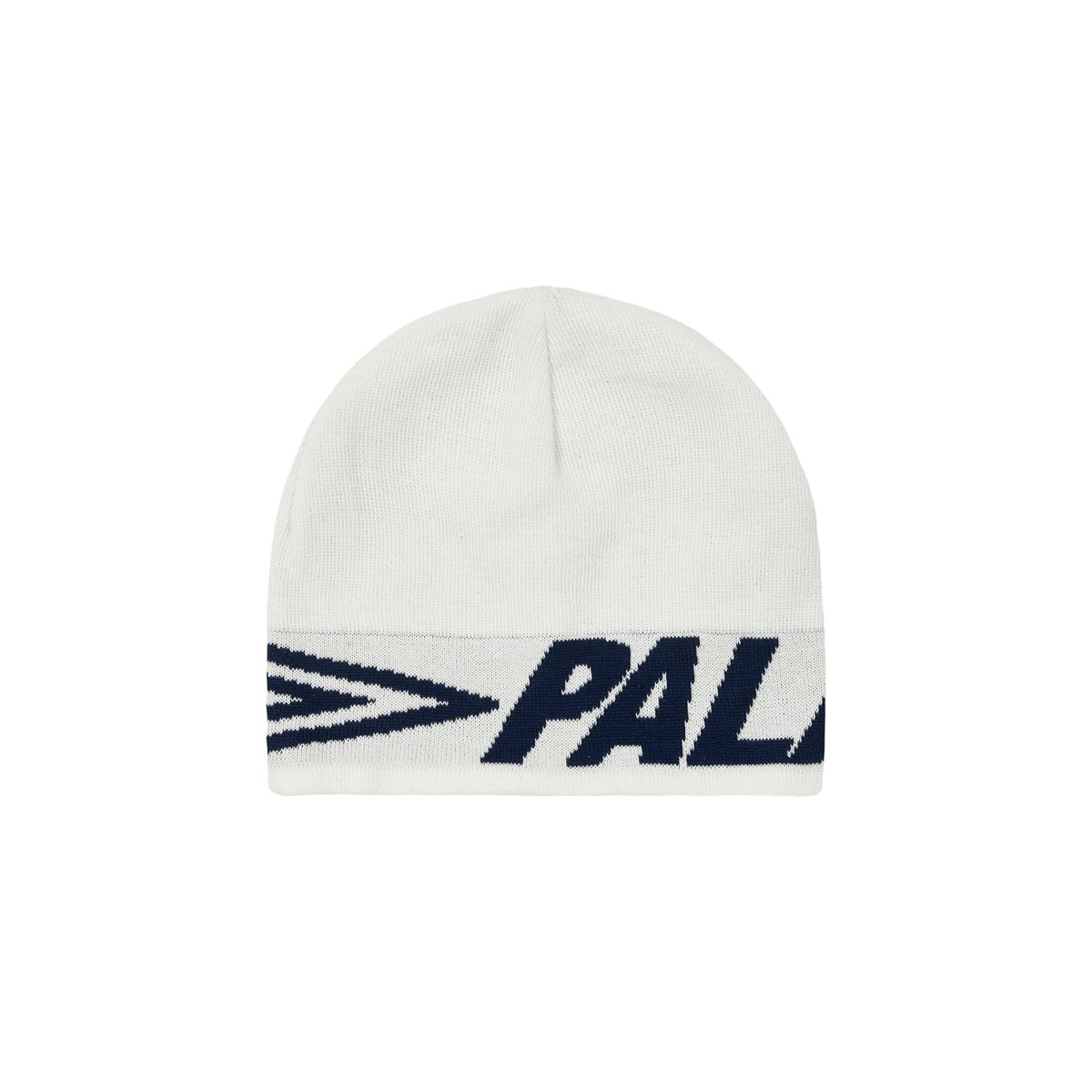 Palace PALACE UMBRO NEIN CUFF BEANIE WHITE (Palace Umbro 2024) - $42.00
