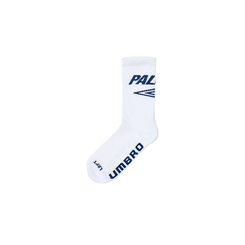 Palace PALACE UMBRO TRAINING SOCK WHITE - $18.00