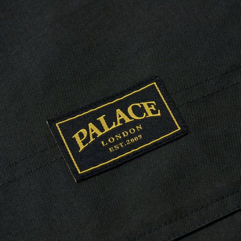 Palace COTTON TWILL OVERSHIRT WASHED BLACK - Style 3