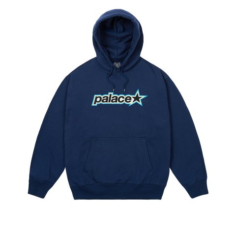 Palace P STAR HOOD NAVY - Style 1