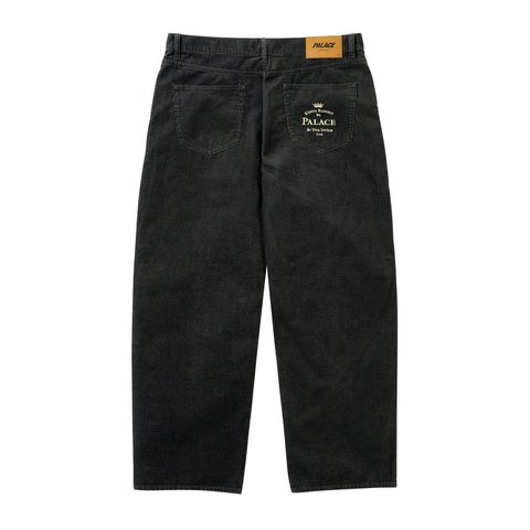 Palace BAGGY CORD P90 JEAN BLACK - Style 2