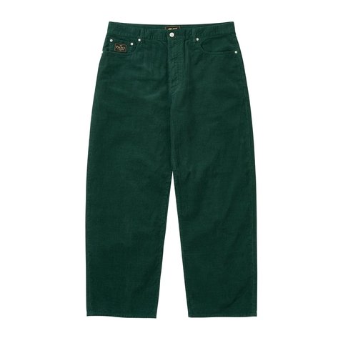 Palace BAGGY CORD P90 JEAN GREEN - Style 1