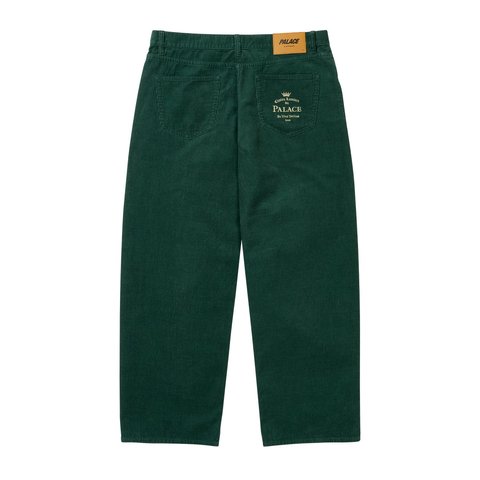 Palace BAGGY CORD P90 JEAN GREEN - Style 2