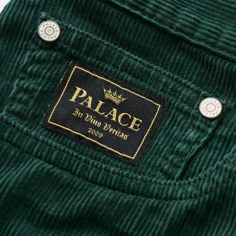 Palace BAGGY CORD P90 JEAN GREEN - Style 3