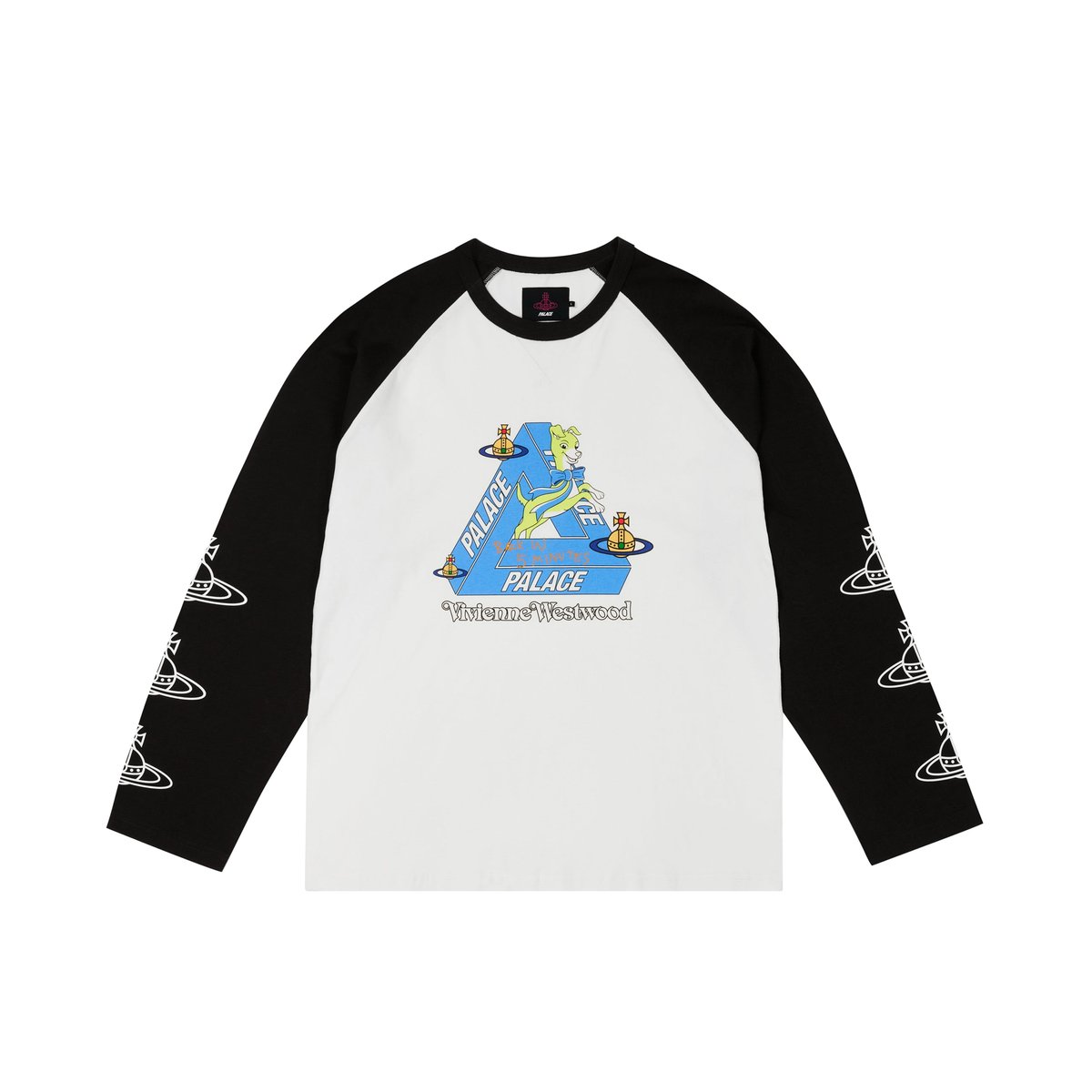 Palace PALACE VIVIENNE WESTWOOD RAGLAN LONGSLEEVE WHITE / BLACK (Palace Vivienne Westwood) - $340.00