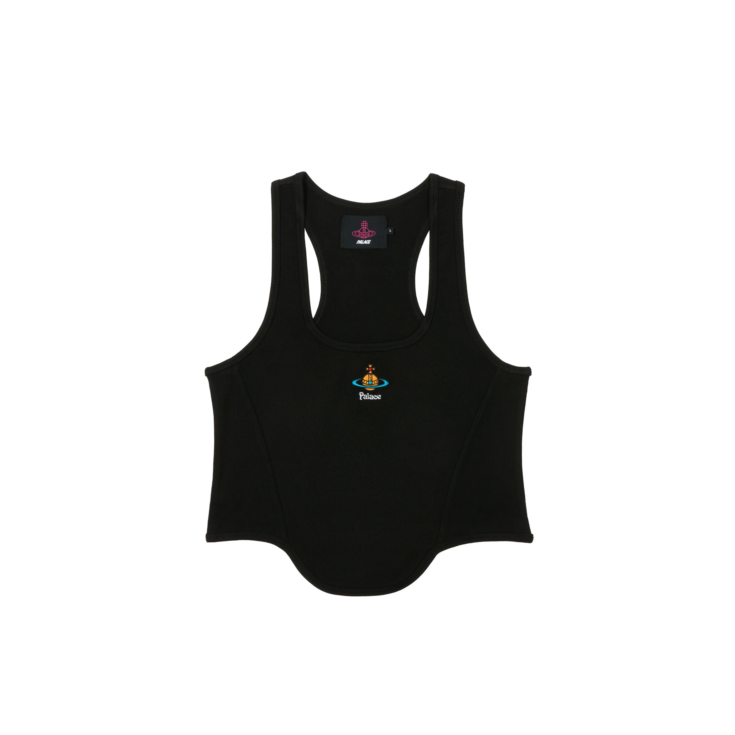 PALACE VIVIENNE WESTWOOD CORSET RIB VEST BLACK