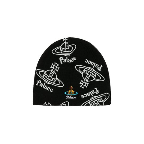 Palace PALACE VIVIENNE WESTWOOD JERSEY BEANIE BLACK - $195.00