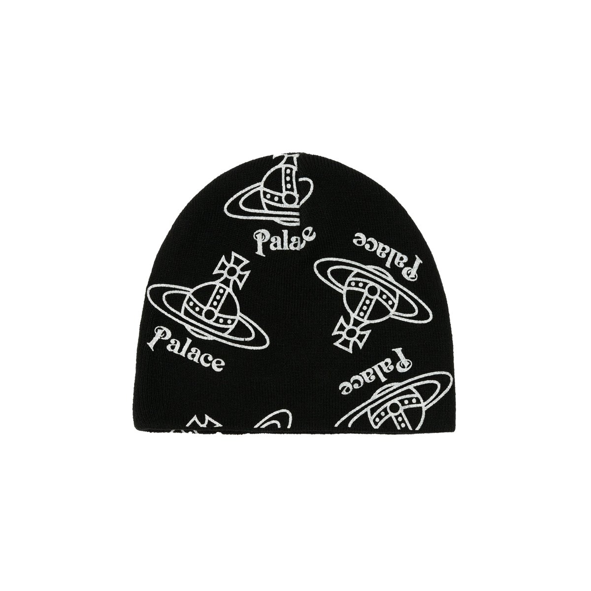 PALACE VIVIENNE WESTWOOD JERSEY BEANIE BLACK - Palace
