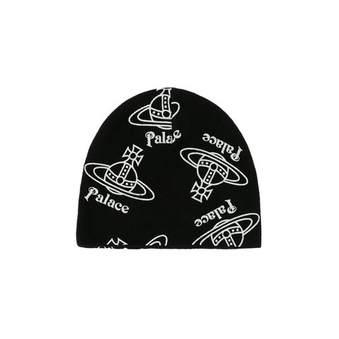 Palace PALACE VIVIENNE WESTWOOD JERSEY BEANIE BLACK - Colorway