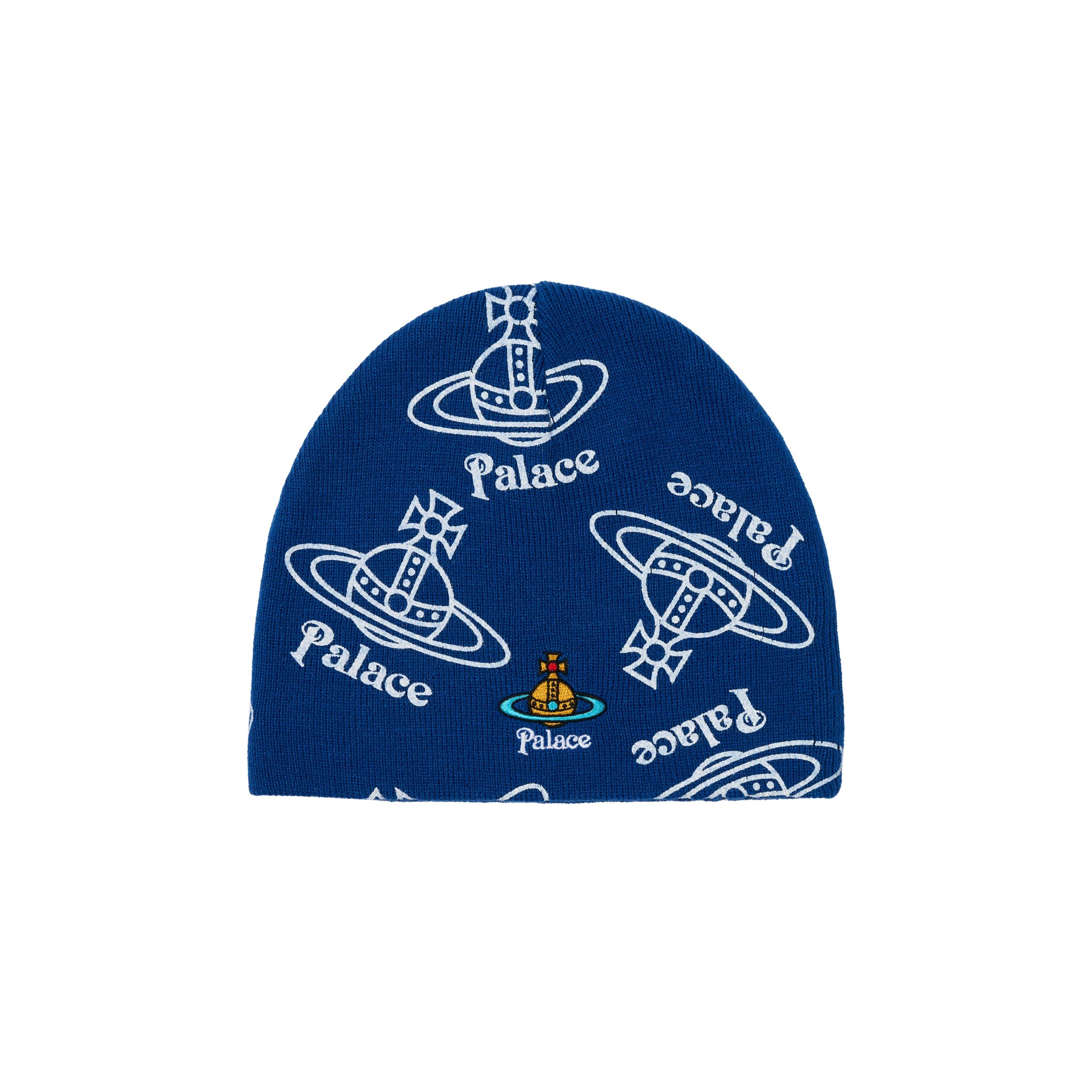 PALACE VIVIENNE WESTWOOD JERSEY BEANIE INDIGO