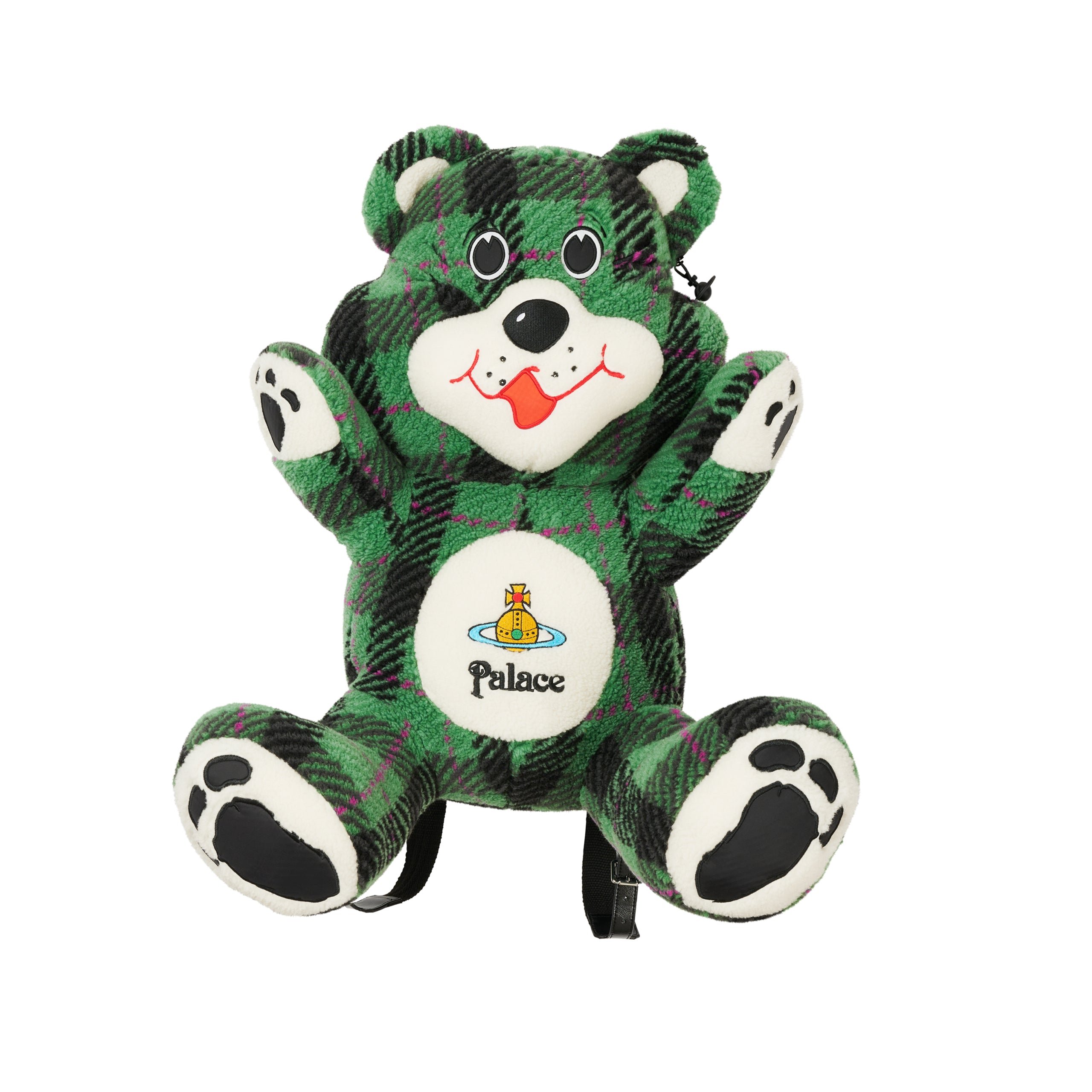 PALACE VIVIENNE WESTWOOD TEDDY BAG GREEN TARTAN